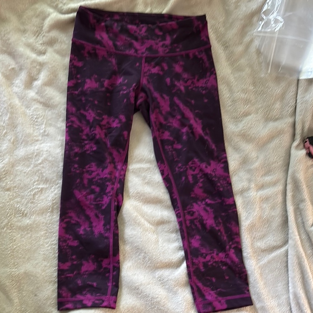 Lululemon Athletica Purple and Black Leggings